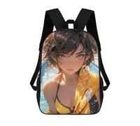 sinyumoney Bikini Tattoo Anime Sacs À Dos Décontractés Pour Enfants, Sacs D'école Pour Adolescents, Filles Et Garçons, Sacs À Dos Pour Livres 17inch