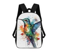 sinyumoney Bird Hummingbird Sac À Dos Enfant, Cartable Imprimé En 3D Pour Garçons Et Adolescents 17inch