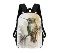 sinyumoney Bird Hummingbird Sacs À Dos Pour Enfants, Cartables, Sacs À Dos Scolaires Imprimés En 3D, Sacs À Dos De Voyage Tendance Pour Enfants (primaire, Collège) 17inch