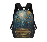 sinyumoney Birds on Piano Sac À Dos Scolaire Pour Filles Et Garçons, Sac À Dos Avec Poche, Sac À Dos Tendance Pour Enfants 17inch