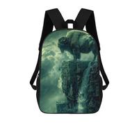 sinyumoney Bison Waterfall Landscape Sac À Dos Scolaire Pour Adolescents, Imprimé En 3D, Ajustable, À Poches Tendance, Pour Enfants, Garçons, Filles, Étudiants Et Adolescents 17inch