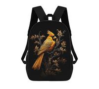 sinyumoney Black And Gold Cardinal Sacs À Dos Pour Enfants, Sac À Dos Scolaire Imprimé En 3D Pour Enfants, Sac À Dos De Voyage, Sac À Livres Pour Enfants 17inch Sac D'école