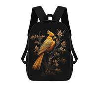 sinyumoney Black And Gold Cardinal Sacs À Dos Scolaires Pour Garçons Et Filles, Sacs À Dos Décontractés Pour Le Sport, Sacs À Dos De Grande Capacité Pour L'école Primaire 17inch