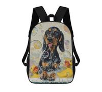 sinyumoney Black And Tan Coonhound Do Sac À Dos Scolaire Pour Enfants Imprimé En 3D, Idéal Pour Les Voyages Et Les Lectures, Pour Les Garçons Et Les Élèves Du Primaire 17inch