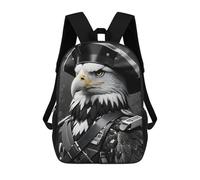 sinyumoney Black And White Eagle Sac À Dos Enfant Imprimé En 3D, Sac D'école Pour Garçons, Sac À Dos Cool Et Décontracté, Sac À Dos Amusant Pour Enfants Et Adolescents 17inch