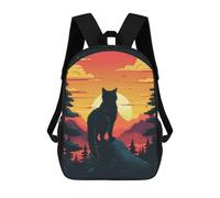 sinyumoney Black Cat Sacs À Dos, Sac À Dos Enfant, Sac D'école, Sac À Dos De Voyage Imprimé En 3D, Accessoire De Mode, Sac À Dos Imperméable Pour Enfants 17inch