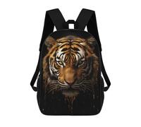 sinyumoney Black Dark Bengal Tiger Sacs À Dos Imprimés En 3D 17inch Sac À Dos Scolaire Pour Enfants, Sac À Dos Décontracté Pour La Journée, Sac De Voyage Décontracté Pour Les Élèves Du Collège