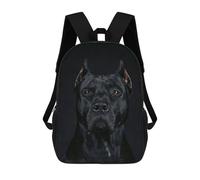 sinyumoney Black Dog Sac À Dos Enfant, Sac D'école, Sac À Dos Imprimé 3D Avec Motif De Dessin Animé, Grande Capacité, Pour Garçons Et Filles 17inch