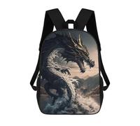 sinyumoney Black Dragon Rising Sacs À Dos Scolaires Pour Garçons Et Filles, Sacs À Dos Décontractés Pour Le Sport, Sacs À Dos De Grande Capacité Pour L'école Primaire 17inch