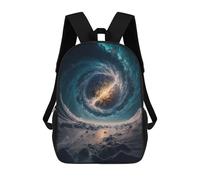 sinyumoney Black Hole Ocean Vortex Sacs À Dos Scolaires Pour Enfants, Sac D'école Tendance, Sac D'école Imprimé En 3D Pour Garçons, Élèves Du Primaire Et Du Collège 17inch