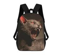 sinyumoney Black Horror Sacs À Dos Pour Enfants, Cartables, Sacs À Dos Scolaires Imprimés En 3D, Sacs À Dos De Voyage Tendance Pour Enfants (primaire, Collège) 17inch