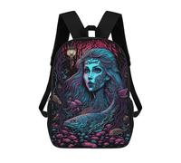 sinyumoney Black Light Mermaid Sacs À Dos Pour Enfants, Cartables Imprimés En 3D, Sacs À Dos Pour Élèves Du Primaire Et Du Collège (garçons Et Filles) 17inch