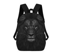 sinyumoney Black Lion Head Artwork Sacs À Dos Pour Enfants, Sac À Dos Scolaire Imprimé En 3D Pour Enfants, Sac À Dos De Voyage, Sac À Livres Pour Enfants 17inch Sac D'école