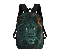 sinyumoney Black Lion King Majestic Wildlife Photography Sacs À Dos Pour Enfants 17inch Sac À Dos Scolaire, Sac D'école Imprimé En 3D Pour Garçons, Élèves Du Primaire Et Du Collège