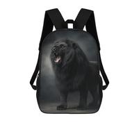 sinyumoney Black Lion Roar Sound Effect-1 Sac À Dos Scolaire Pour Enfants, 43 Cm (17 Pouces), Imprimé En 3D, Pour Garçons, Élèves Du Primaire Et Du Collège