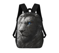 sinyumoney Black Lion with Blue Eyes 17inch Sacs À Dos Scolaires Imprimés En 3D - Sacs À Dos Tendance Pour Garçons Du Primaire Et Du Collège