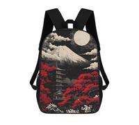 sinyumoney Black Mount Fuji Night Sacs À Dos Pour Enfants, Sac D'école Imprimé En 3D, Cartable Pour Enfants, Sac De Voyage, Sac À Dos Garçon Fille, Sac D'école Pour Enfants 17inch