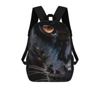 sinyumoney Black Panther Close-Up Sacs À Dos Scolaires Pour Enfants, Sac D'école Imprimé En 3D Pour Garçons, Élèves Du Primaire Et Du Collège 17inch