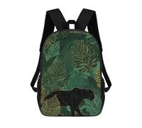 sinyumoney Black Panther in Emerald Jungle Sac À Dos, Cartable Imprimé En 3D, Sac À Goûter, Sac À Dos De Voyage, Sac À Dos Entre Amis, Sac À Dos Scolaire Pour Filles Et Garçons 17inch