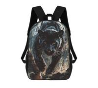 sinyumoney Black Panther in Forest Sac À Dos Enfant Tendance Et Amusant, Sac À Dos Pour Garçons Et Adolescents, Sac D'école Imprimé En 3D Pour Garçons 17inch