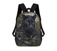 sinyumoney Black Panther in Lush Jungle Sac À Dos Enfant, Sac À Dos Anime, Grand Sac À Dos Enfant, Sac À Dos Imprimé En 3D Pour Enfants, Cartable, Cartable Pour Garçons Et Filles 17inch