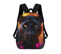 sinyumoney Black Panther Portrait Sacs À Dos Pour Enfants, Sac À Dos Scolaire, Sac À Dos Imprimé En 3D Pour Enfants, Sac À Dos De Voyage, Sac À Livres, Sac D'école Pour Enfants 17inch