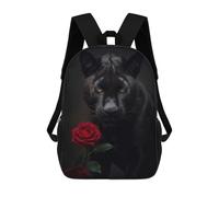 sinyumoney Black Panther Scars Sac À Dos Enfant Tendance Et Amusant, Sac À Dos Pour Garçons Et Adolescents, Sac D'école Imprimé En 3D Pour Garçons 17inch