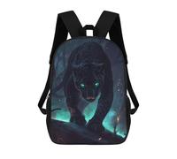 sinyumoney Black Panther with Glowing Eyes Sacs À Dos Pour Enfants, Sac D'école Imprimé En 3D, Cartable Pour Enfants, Sac De Voyage, Sac À Dos Garçon Fille, Sac D'école Pour Enfants 17inch