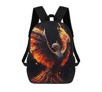 sinyumoney Black Phoenix Sacs À Dos Scolaires Pour Enfants, Sac D'école Imprimé En 3D Pour Garçons, Élèves Du Primaire Et Du Collège 17inch