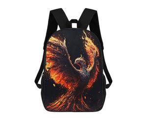 sinyumoney Black Phoenix Sacs À Dos Scolaires Pour Enfants, Sac D'école Imprimé En 3D Pour Garçons, Élèves Du Primaire Et Du Collège 17inch