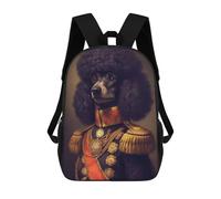 sinyumoney Black Poodle Sacs À Dos Pour Enfants, Cartables Imprimés En 3D, Sacs À Dos Pour Élèves Du Primaire Et Du Collège (garçons Et Filles) 17inch