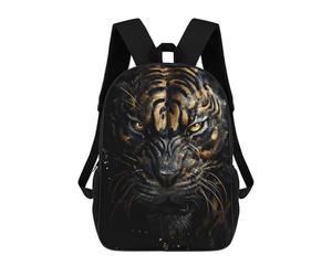 sinyumoney Black Tiger in Gold Sacs À Dos Pour Enfants, Sac À Dos Scolaire, Sac À Dos Imprimé En 3D Pour Enfants, Sac À Dos De Voyage, Sac À Livres, Sac D'école Pour Enfants 17inch