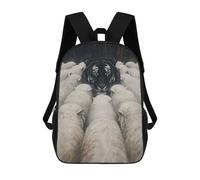 sinyumoney Black Tiger Sheep Leader Sac À Dos Imprimé En 3D Pour Garçons, Sac D'école Grande Capacité, Sac De Voyage, Sac À Livres, Sac D'école Pour Garçons, Mochila 17inch