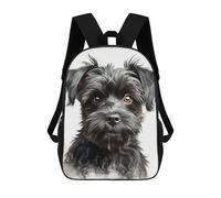 sinyumoney Black Yorkshire Terrier Sacs À Dos Imprimés En 3D Pour Enfants, Sacs D'école Tendance Pour Garçons, Sacs De Voyage, Sacs Scolaires Pour Élèves Du Primaire 17inch