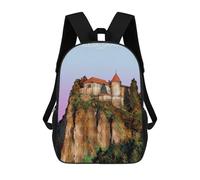 sinyumoney Bled Castle in Slovenia Sacs À Dos Pour Enfants, Sac À Dos Scolaire, Sac À Dos Imprimé En 3D Pour Enfants, Sac À Dos De Voyage, Sac À Livres, Sac D'école Pour Enfants 17inch