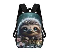 sinyumoney Blissful Smiling Sloth Sac À Dos Scolaire Pour Enfants, Sac D'école Imprimé En 3D, Sac D'école Tendance Pour Garçons, Élèves Du Primaire Et Du Collège 17inch