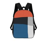 sinyumoney Blue And Red VI Sac À Dos Enfant, Cartable Imprimé En 3D Pour Garçons Et Adolescents 17inch