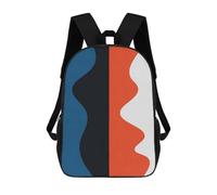 sinyumoney Blue And Red VIII Sacs À Dos Scolaires Pour Enfants, Sac D'école Imprimé En 3D Pour Garçons, Élèves Du Primaire Et Du Collège 17inch