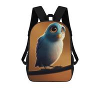 sinyumoney Blue Bird Perched on Branch Sacs À Dos Pour Enfants, Sac D'école Imprimé En 3D, Cartable Pour Enfants, Sac De Voyage, Sac À Dos Garçon Fille, Sac D'école Pour Enfants 17inch