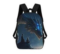sinyumoney Blue Dragon Appearance Sac À Dos Enfant, Cartable Pour Garçons Et Adolescents, Sac À Dos De Voyage, Sac À Dos Scolaire, Sac À Livres 17inch