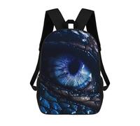 sinyumoney Blue Dragon Eye Sac À Dos Scolaire Enfant Tendance Et Décontracté, Sac À Dos Imprimé En 3D Pour Garçon, Grand Sac À Dos 17inch
