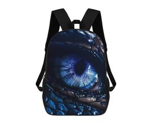 sinyumoney Blue Dragon Eye Sac À Dos Scolaire Enfant Tendance Et Décontracté, Sac À Dos Imprimé En 3D Pour Garçon, Grand Sac À Dos 17inch