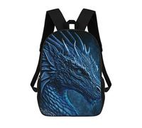 sinyumoney Blue Dragon Sac À Dos Scolaire, Sac À Dos Pour Garçons Et Adolescents, Cadeau, Sac À Dos Imprimé En 3D, Sac À Dos Scolaire, Sac À Livres 17inch