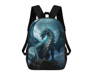 sinyumoney Blue Elder Dragon of Water Sac À Dos Pour Enfants, Impression 3D, Sac D'école Pour Garçons Et Filles, Sac À Dos Tendance Et Décontracté Pour Écoliers 17inch
