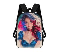 sinyumoney Blue-Eyed Anime Girl Sacs À Dos Pour Enfants, Sac À Dos Scolaire Imprimé En 3D Pour Enfants, Sac À Dos De Voyage, Sac À Livres Pour Enfants 17inch Sac D'école