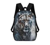 sinyumoney Blue-Eyed Leopard Majesty Sac À Dos Imprimé En 3D, Sac D'école Décontracté Et Tendance Pour Enfants, Sac D'école Pour Garçons, Collégiens 17inch