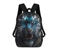 sinyumoney Blue-Eyed Tiger Roar Sacs À Dos Imprimés En 3D Pour Enfants, Sacs D'école Tendance Pour Garçons, Élèves Du Primaire Et Du Collège 17inch
