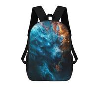 sinyumoney Blue Ice Dragon Sac À Dos Scolaire Pour Filles Et Garçons, Sac À Dos Avec Poche, Sac À Dos Tendance Pour Enfants 17inch
