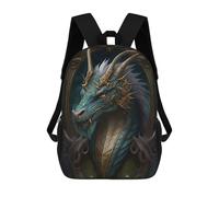 sinyumoney Blue Old Dragon Sacs À Dos Scolaires Pour Enfants, Cartables Imprimés En 3D, Sacs D'école Tendance Pour Garçons, Élèves Du Primaire Et Du Collège 17inch