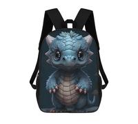 sinyumoney Blue Tiny Dragon Sacs À Dos Pour Enfants, Cartables Imprimés En 3D, Sacs À Dos Pour Élèves Du Primaire Et Du Collège, Garçons Et Filles 17inch